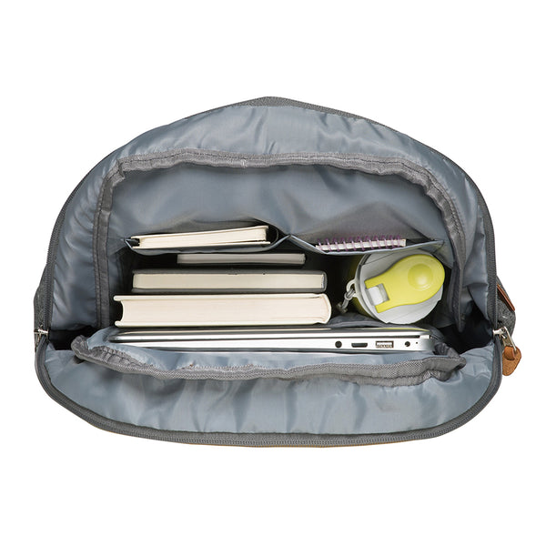 Kaukko Laptop College Backpack For Teen Girls Casual Daypack Fits 15.6" Laptop By KAUKKO (09-GREY)