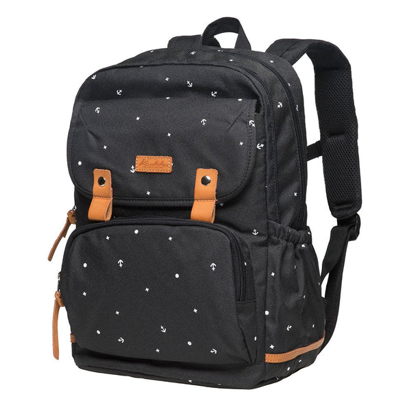 Kaukko Laptop College Backpack For Teen Girls Casual Daypack Fits 15.6" Laptop By KAUKKO (09-BLACK)