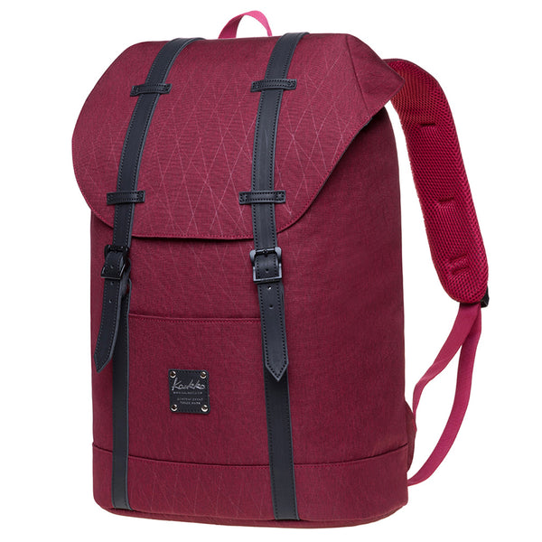 Kaukko Lightweight Outdoor Backpack KAUKKO Travel Casual Backpack Laptop Daypack For 12" EP6-15 ( Red /17.8L )