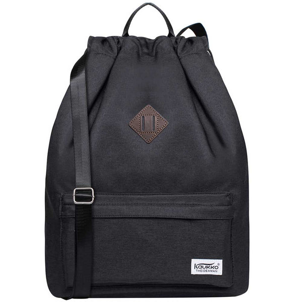kaukko New Drawstring Canvas Bag Sports Bag Backpack Oxfor by KAUKKO kaukko New Drawstring Canvas Bag Sports Bag Backpack Oxfor by KAUKKO