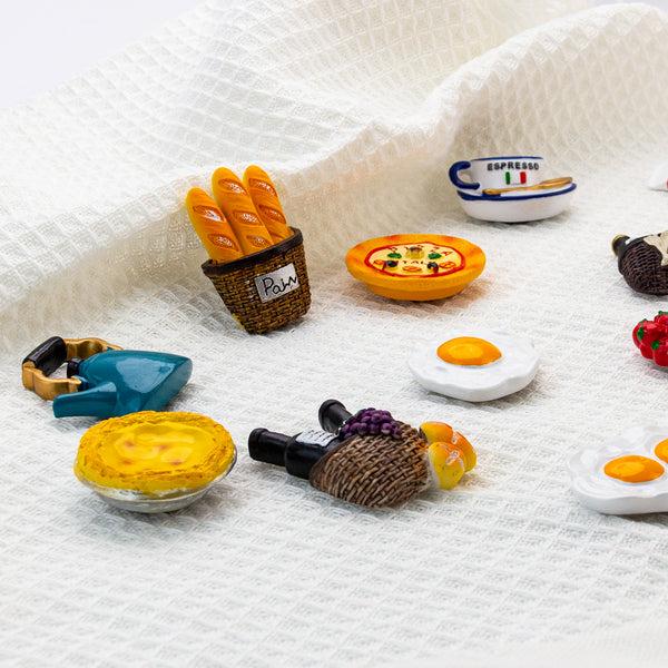 Kaukko Refrigerator Magnets 13pcs Food Theme For Food Lover Cute And Funny 13pcs-Set