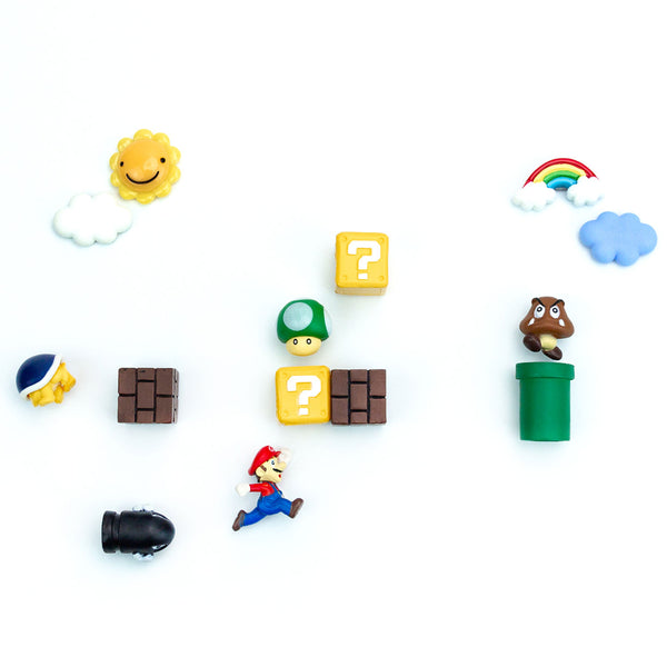 Kaukko Refrigerator Magnets 14 Pcs Mario Fridge Magnets Set For Office /Calendar /Whiteboard /Kitchen Kit