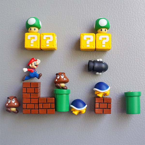 kaukko Refrigerator Magnets 14 Pcs Mario Fridge Magnets Set for Office /Calendar /Whiteboard /Kitchen Kit