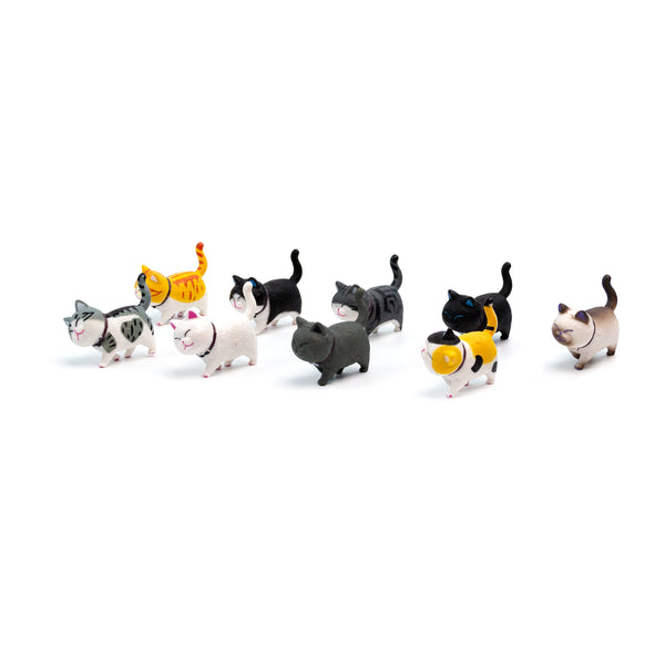 Kaukko Refrigerator Magnets Decorative Cute Kitten Cat Lovers Funny 9pcs-Set Gift