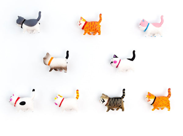 Kaukko Refrigerator Magnets Decorative Cute Kitten Cat Lovers Funny 9pcs-Set Gift