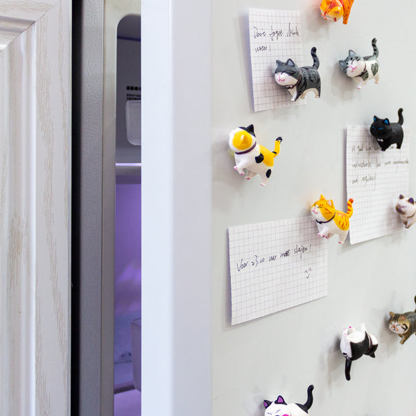 Kaukko Refrigerator Magnets Decorative Cute Kitten Cat Lovers Funny 9pcs-Set Gift