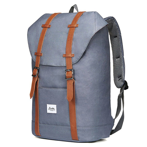 Kaukko Travel Casual Backpack Laptop Daypack EP6-1（ Grey / 18L ）