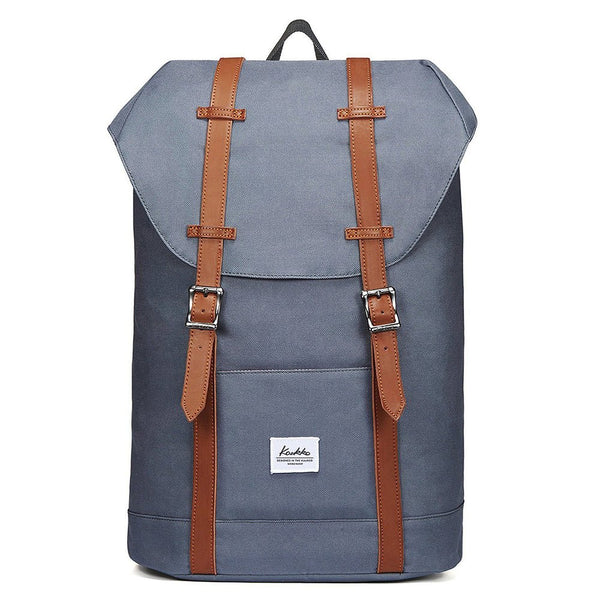 kaukko Travel Casual Backpack Laptop Daypack EP6-1（ Grey / 18L ）