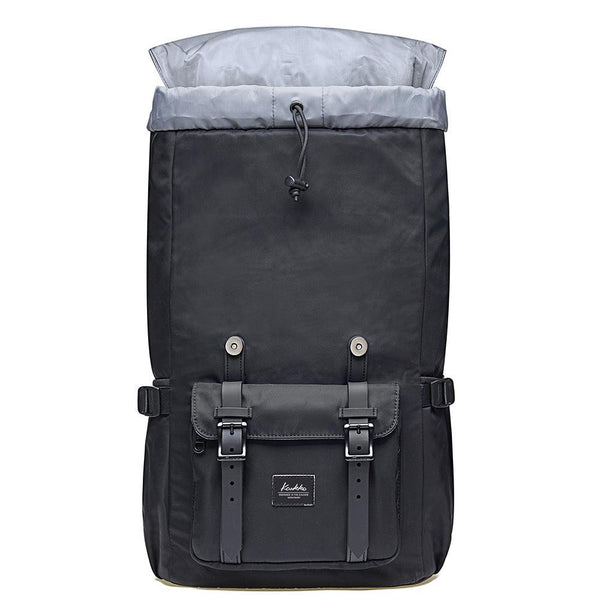 Kaukko Travel Laptop Backpack Outdoor Rucksack School Backpack Fits 15.6" Laptop(Black)