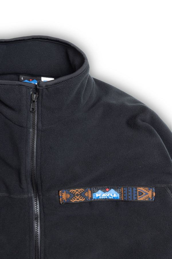 Kavu L/S FZ Fleece Throwshirt Black Bean