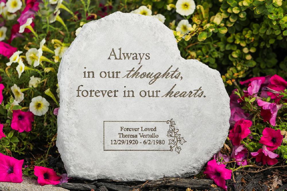 kay berry Always in our thoughts…personalized heart