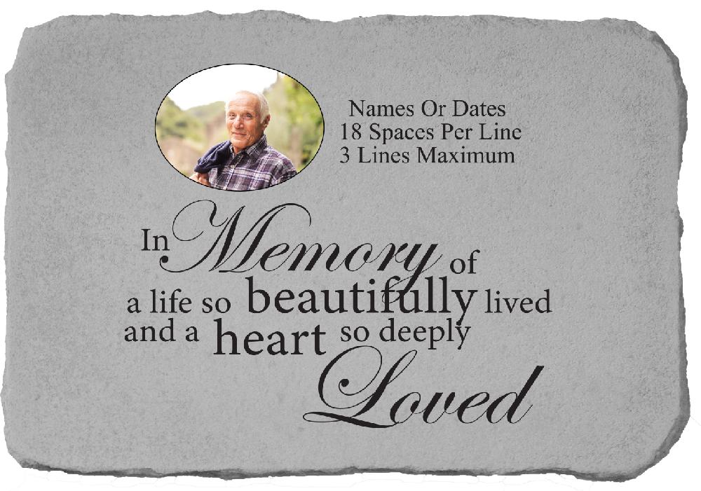 kay berry In Memory of a life….personalized photo stone