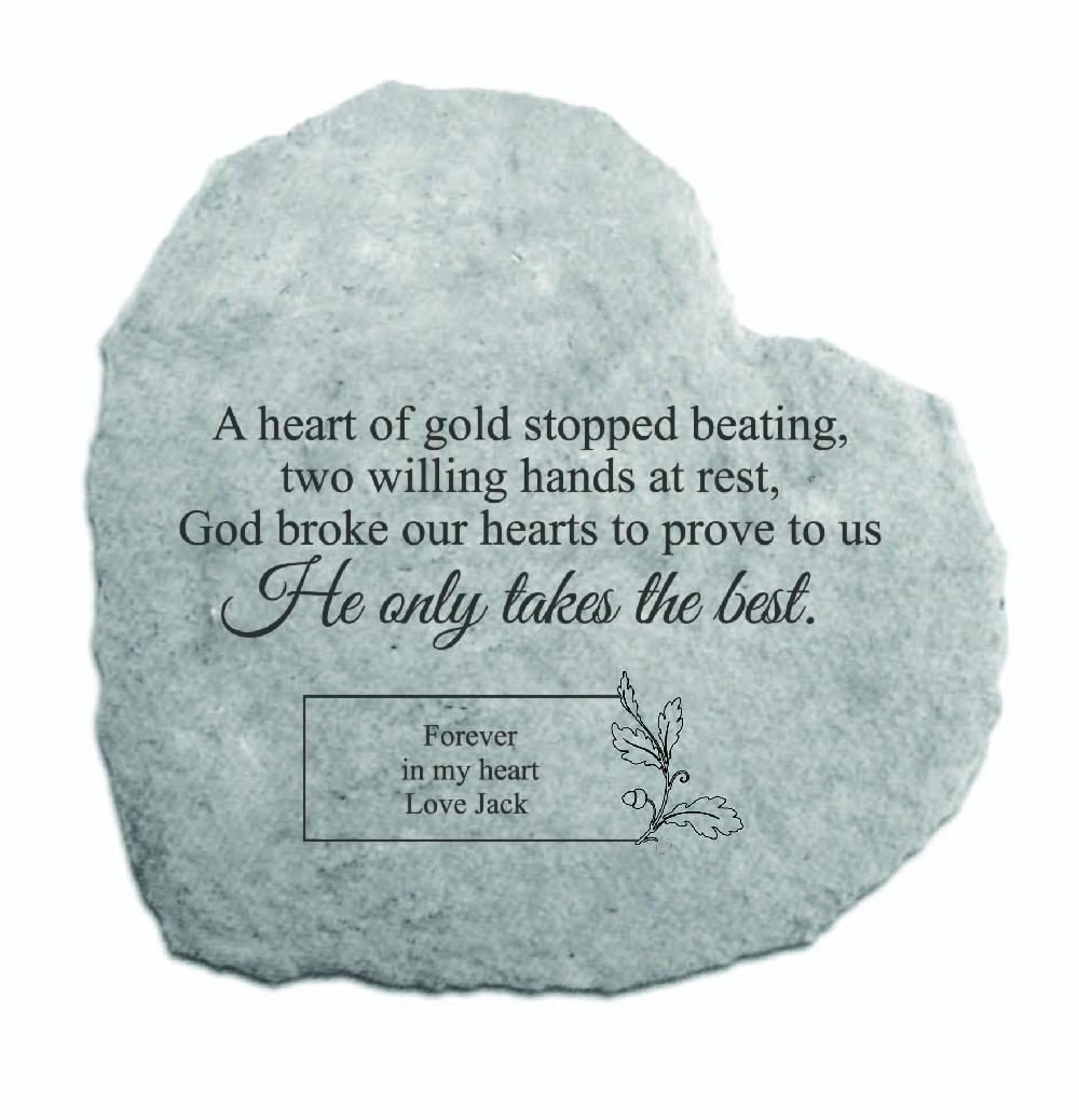 kay berry A heart of gold personalized heart