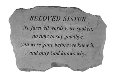 kay berry BELOVED SISTER – No Farewell Words…