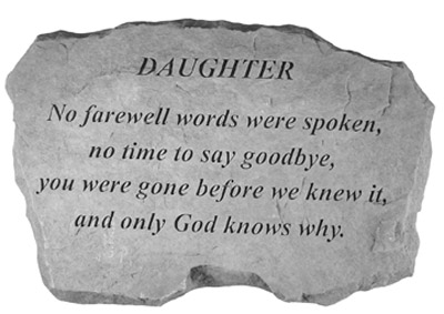kay berry DAUGHTER – No Farewell Words…
