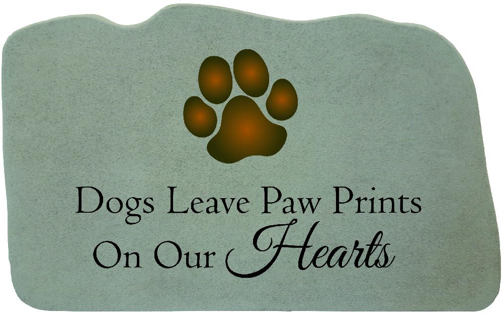 kay berry Dogs leave…w/paw print image