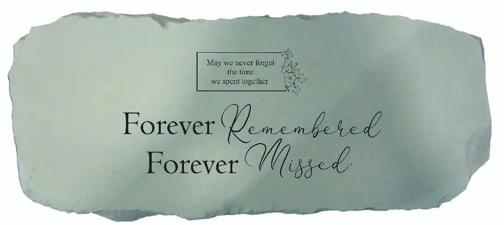 kay berry Forever Remembered…/ bench personalized