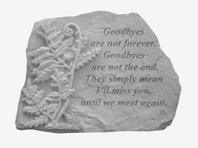 kay berry Goodbyes are not… w/fern