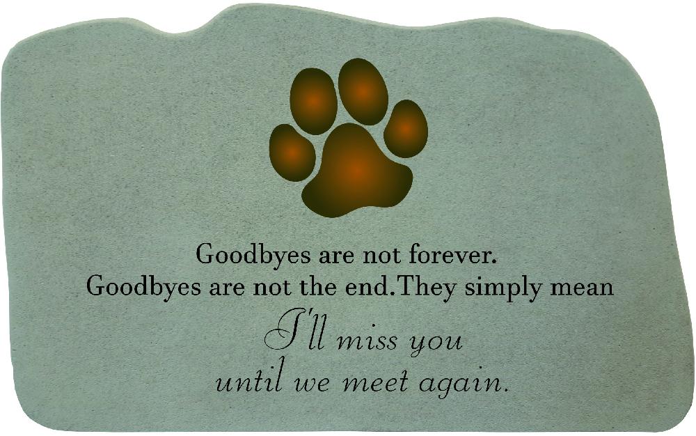 kay berry Goodbyes are w/paw print