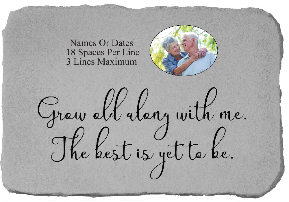 kay berry Grow old….personalized photo stone