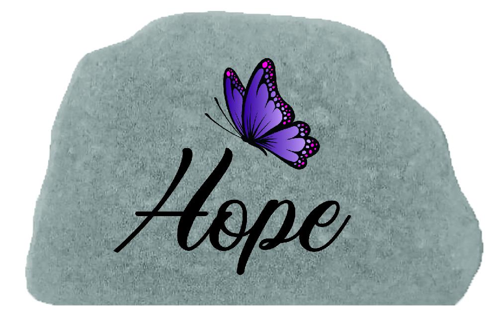 kay berry Hope w/purple butterfly