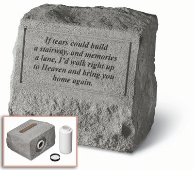 kay berry If tears… headstone w/urn