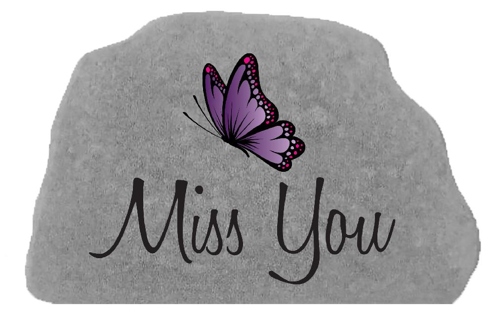 kay berry Miss You w/purple butterfly