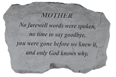 kay berry MOTHER – No Farewell Words…