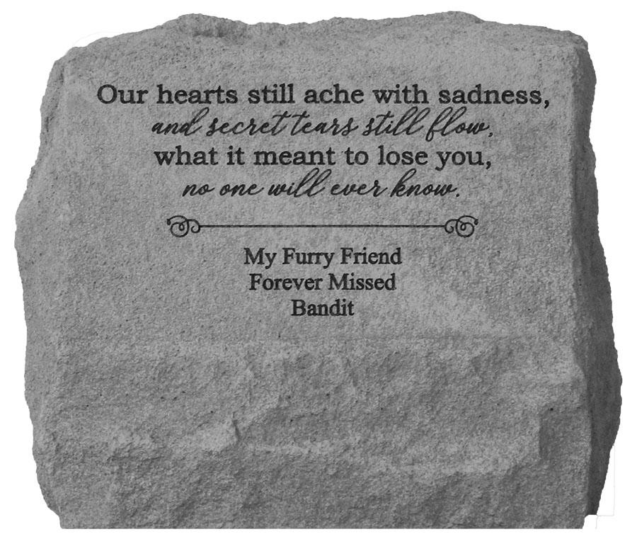 kay berry Our hearts still ache…/urn personalized