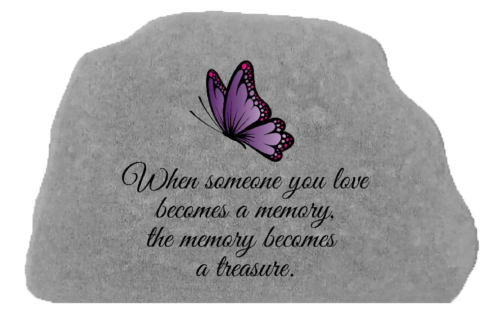 kay berry When someone….w/purple butterfly