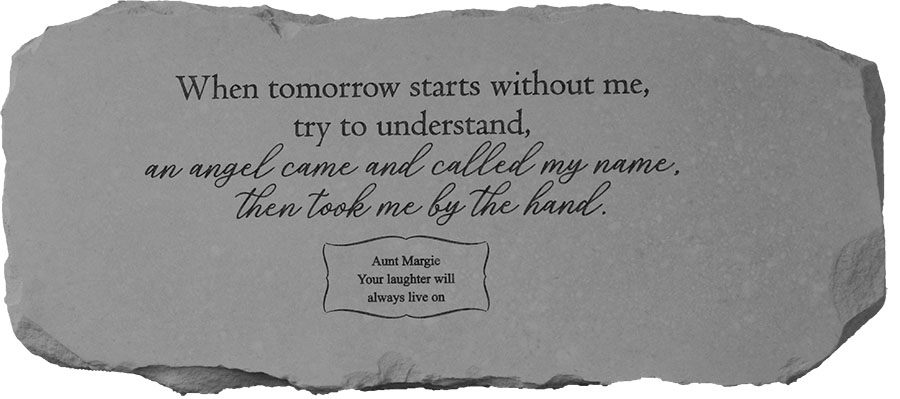 kay berry When Tomorrow starts…/ bench personalized