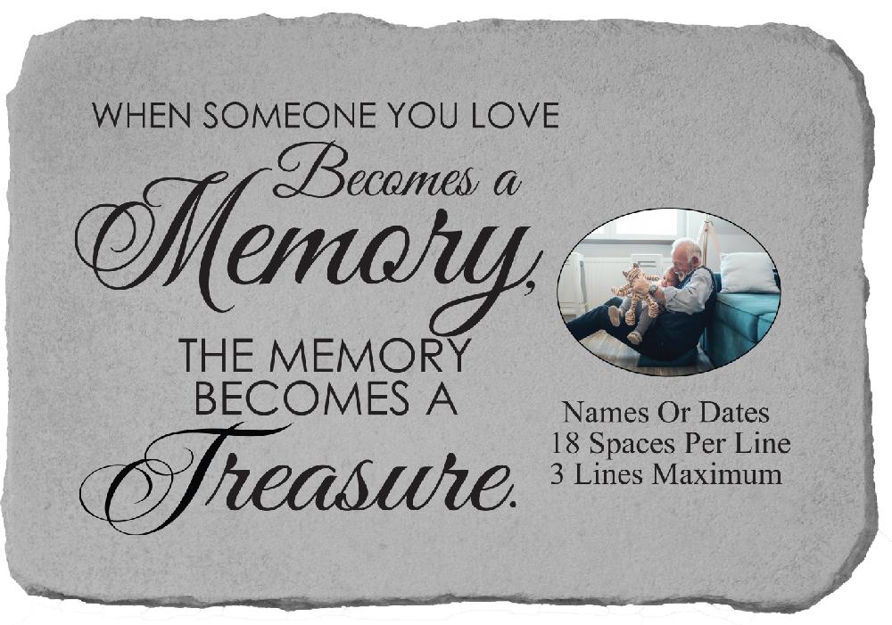 kay berry When someone you love…personalized photo stone