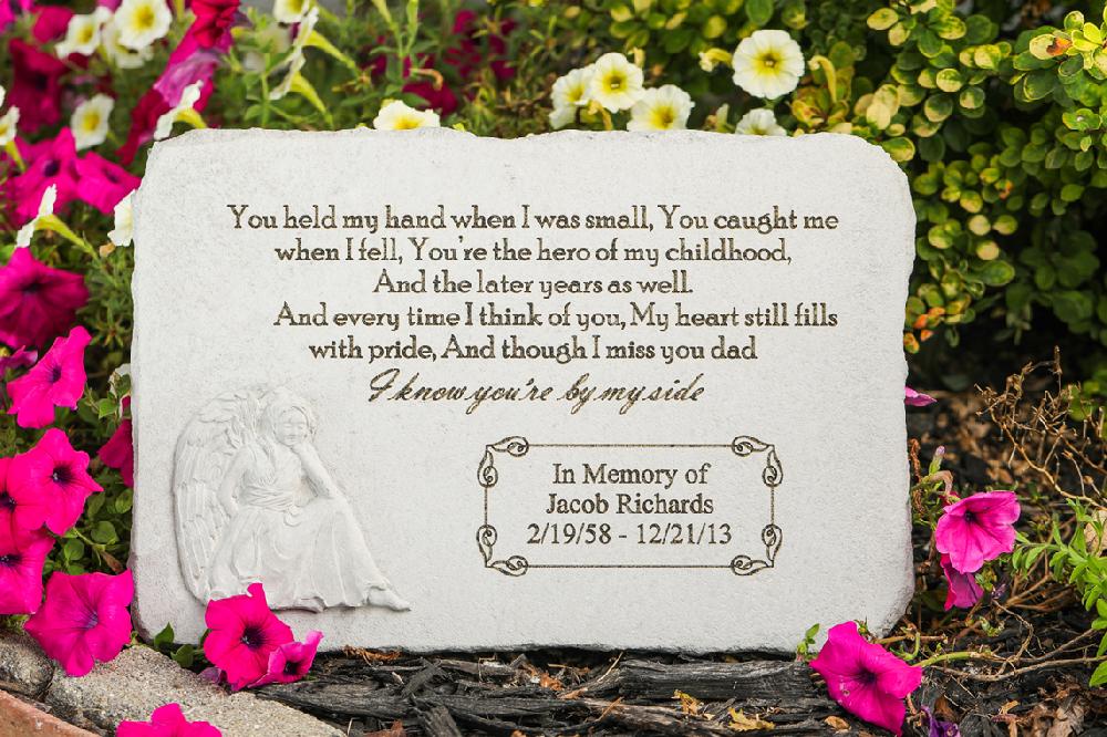 kay berry You held my hand w/ sitting angel…personalized