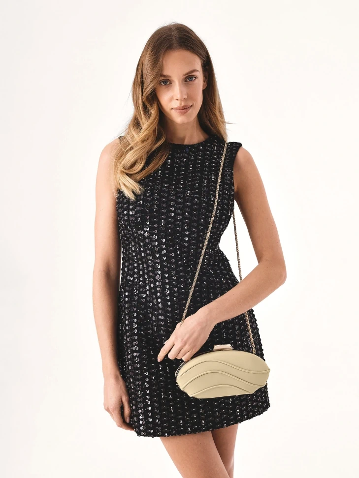 Kazar Avant-garde Clutch Handbag With Engraved KAZAR Logo