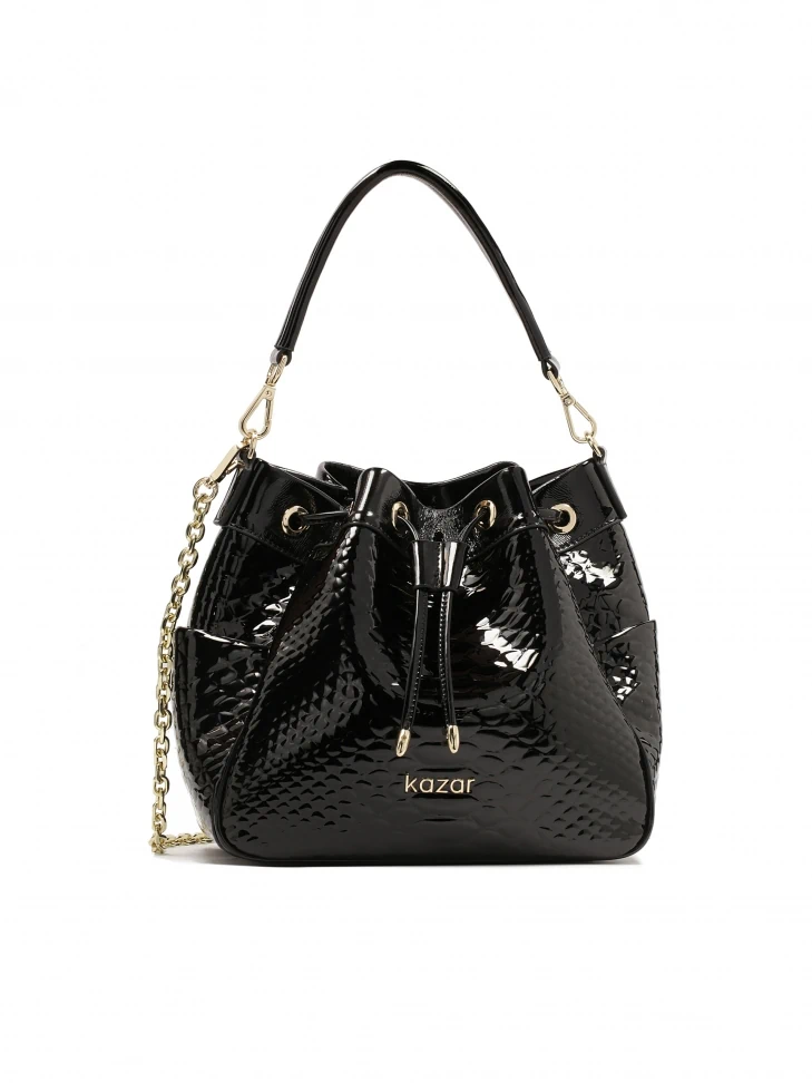 kazar Bag bag in patent leather with embossed pattern