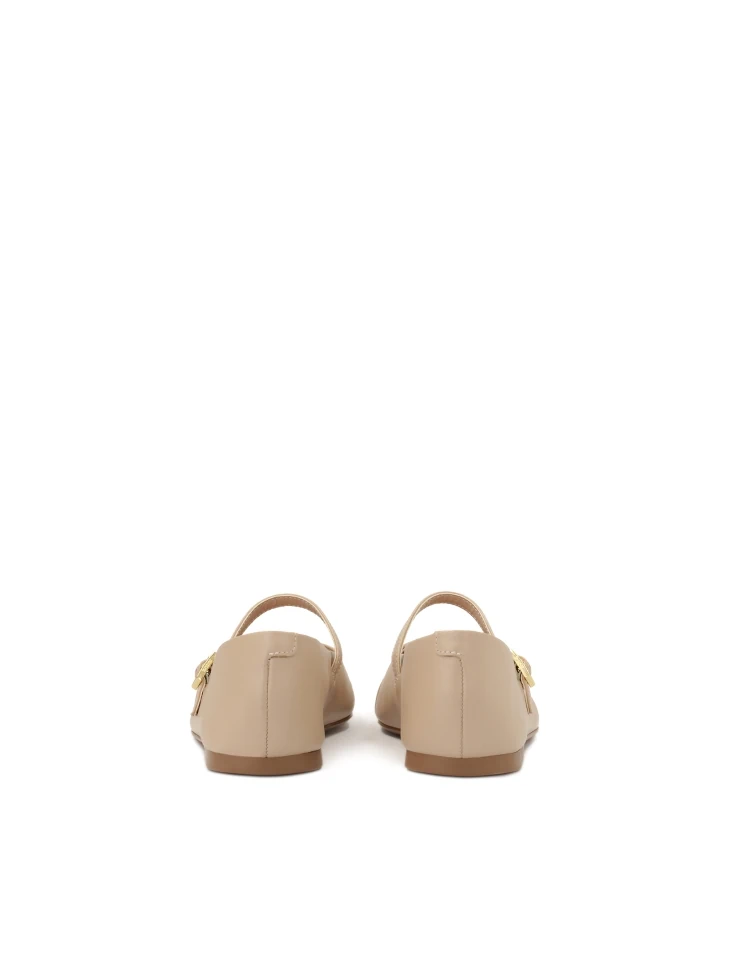 Kazar Ballerinas With Strap And Patent Leather Nose