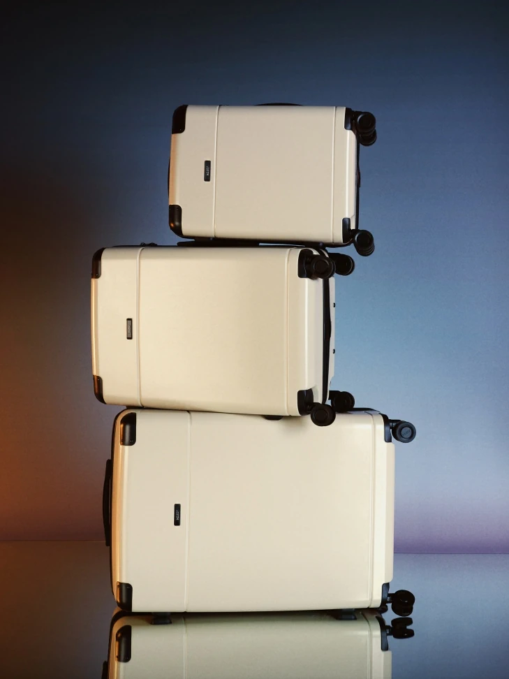 Kazar Beige Capacious PC Cabin Bag On Swivel Wheels