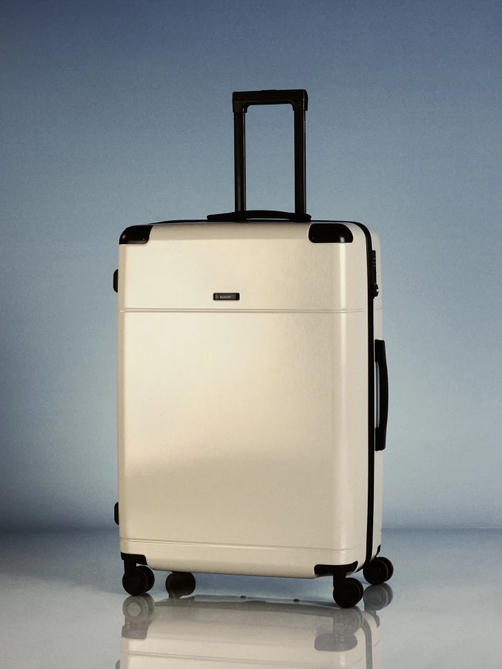 Kazar Beige Capacious PC Cabin Bag On Swivel Wheels