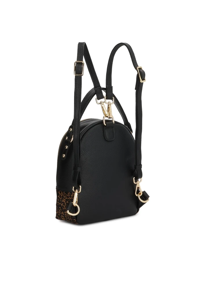 Kazar Black And Brown Backpack With Natural Bristles