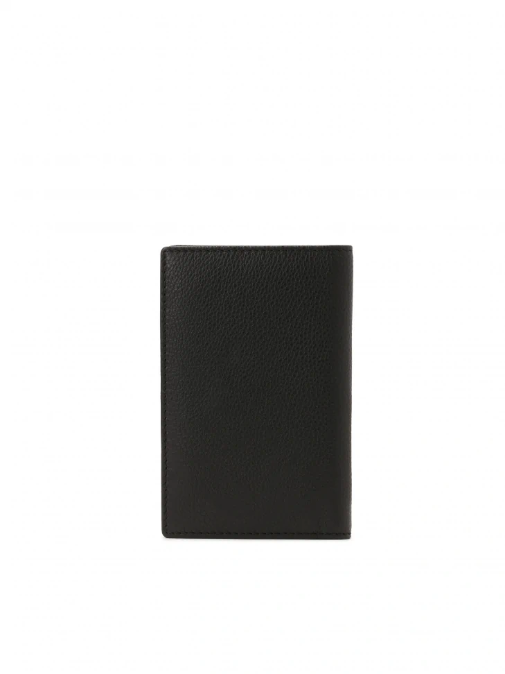 Kazar Black Leather Case For Passport And Documents