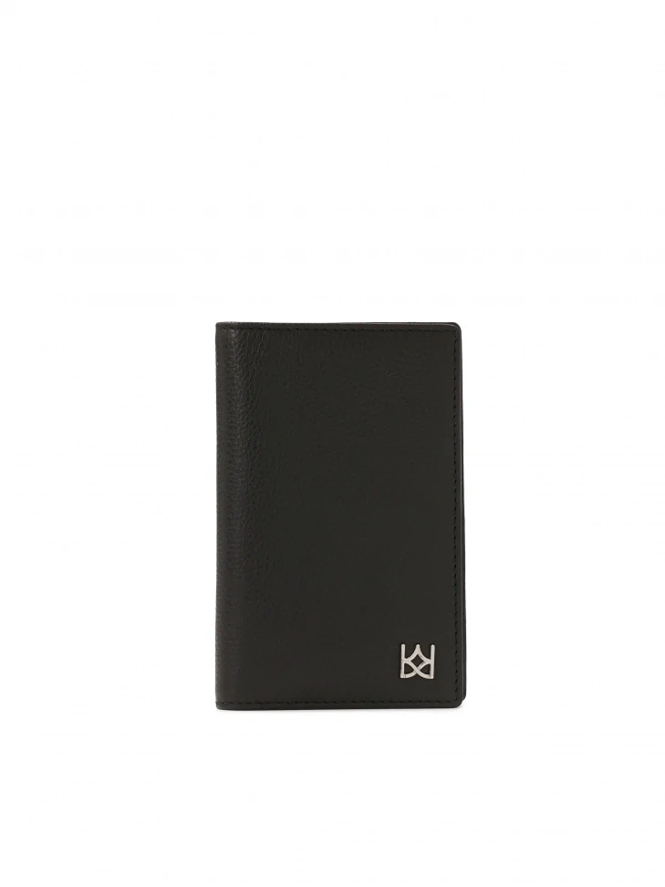 kazar Black leather case for passport and documents