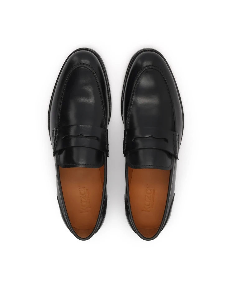Kazar Black Loafers From The Limited Edition Collection