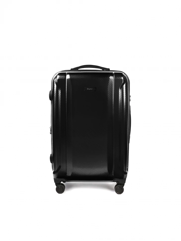 kazar Black medium extended widenend cabin bag with retractable handle