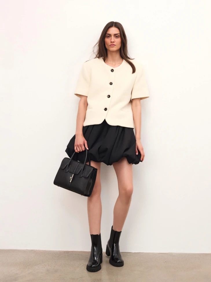 Kazar Black Patent Leather Boots With Crease Effect