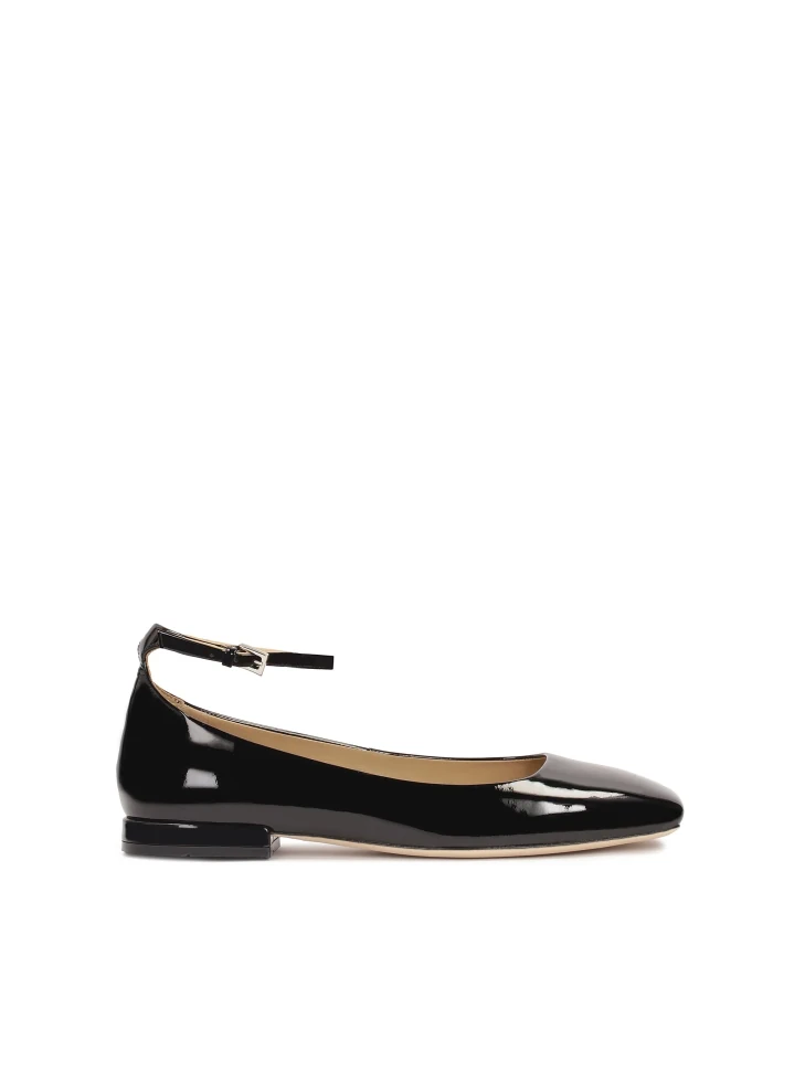 kazar Black patent leather pumps in Mary Jane style