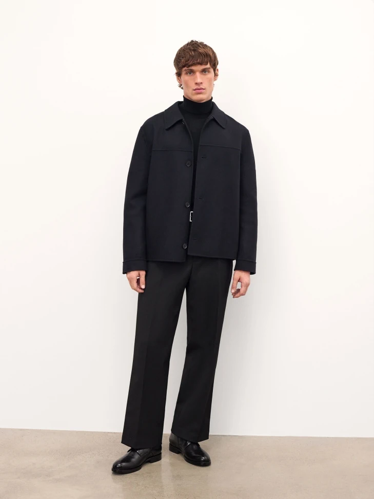 Kazar Black Smooth Leather Boots With Openwork Embellishment