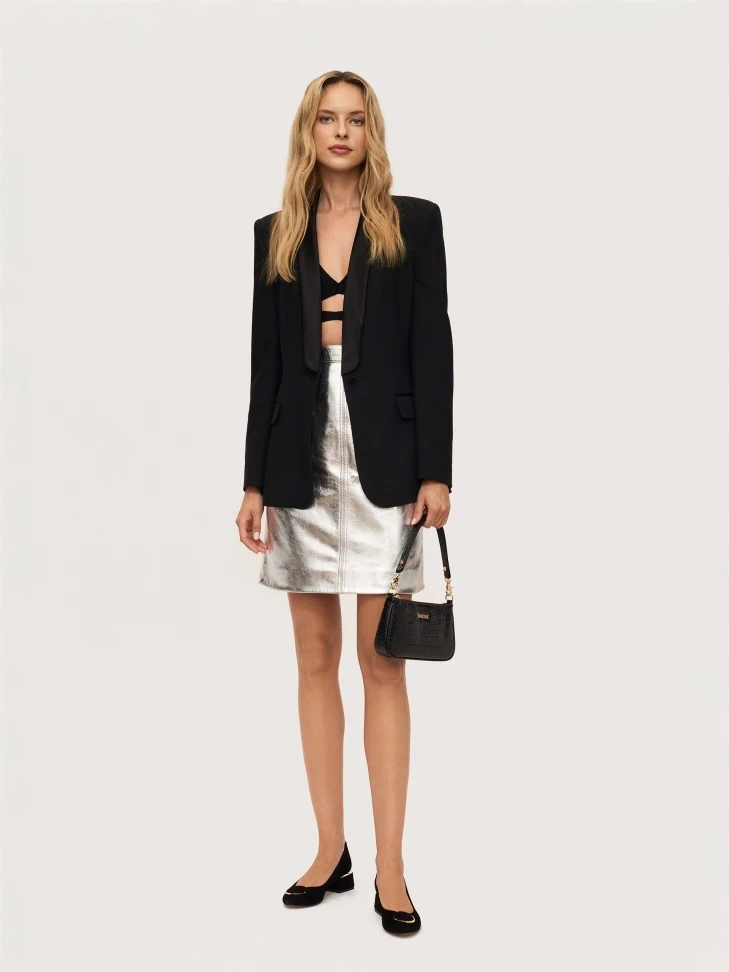 Kazar Black Suede Pumps With A Fashionable Heel And A Round Pin On The Front