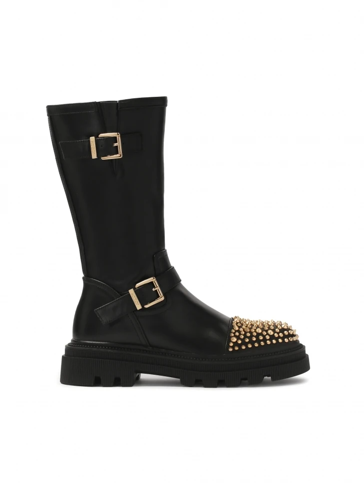 kazar Boots on a thick sole decorated with rhinestones