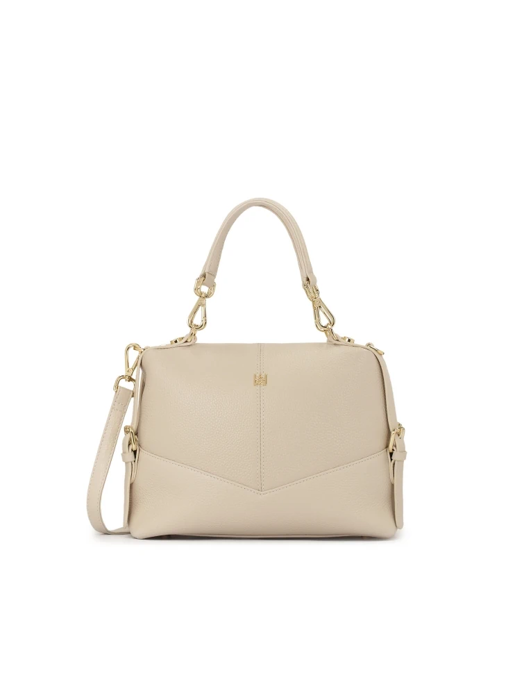 kazar Bright leather handbag with detachable handles