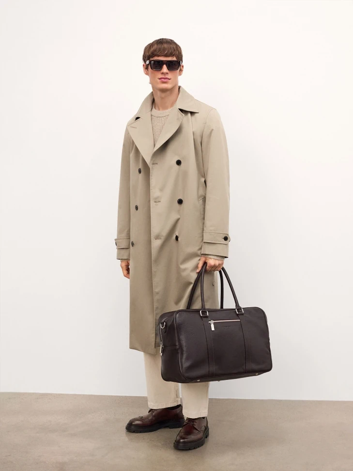 Kazar Brown Derby Style BROGUES With Openwork Embellishment